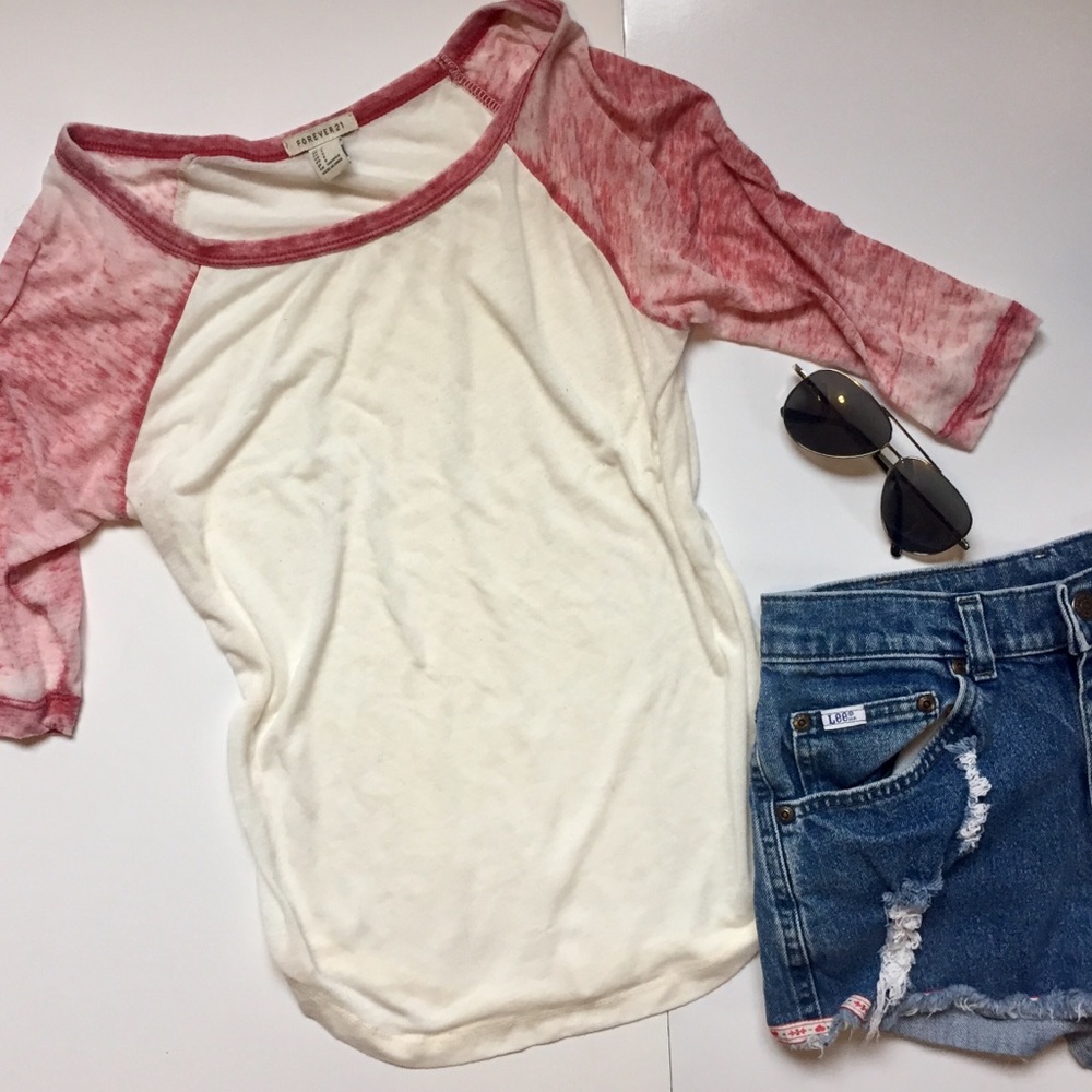 SOLD. Forever 21 Baseball Tee